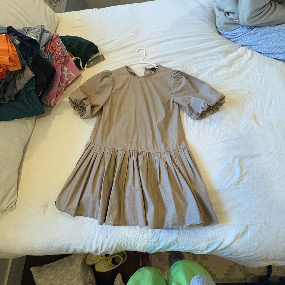 AQUA Dress in Tan